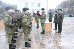 11 декабря 2021 в Сморгонской пограничной группе молодое пополнение приняло военную присягу