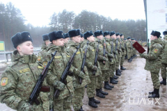 11 декабря 2021 в Сморгонской пограничной группе молодое пополнение приняло военную присягу