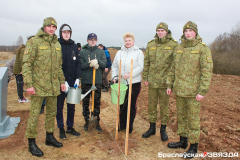 Браславчане приняли участие в акции «Дерево героя»