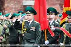 Пограничники приняли присягу в Брестской крепости...