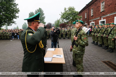 Пограничники приняли присягу в Брестской крепости...