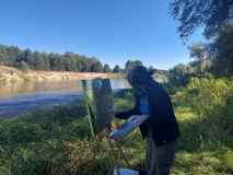 Польские пограничники познакомили учеников художественно школы с рекой Западный Буг