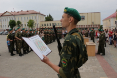 Полоцкое молодое пополнение приняло Военную присягу