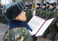 Клятву на верность Родине произнесли военнослужащие нового пополнения в Гродненской пограничной группе