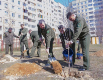 МОЛОДЫЕ ЯБЛОНИ ПОЯВИЛИСЬ НА ТЕРРИТОРИИ ОТРЯДА ПОГРАНИЧНОГО КОНТРОЛЯ «МИНСК»