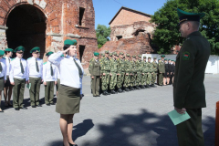 Выпуск младших офицеров 05.06.2015 Центр подготовки специалистов пограничного контроля "Института пограничной службы"(г.Брест)