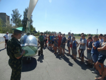 Военно-патриотический лагерь...Гомельская пограничная группа...Отдел береговой охраны «Лоев»