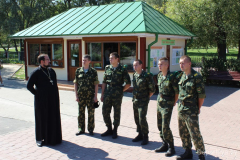 Встреча военнослужащих Гомельской пограничной группы со священнослужителем