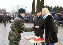 Более 200 военнослужащих нового пополнения Гродненской пограничной группы приняли присягу...