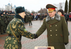 Более 200 военнослужащих нового пополнения Гродненской пограничной группы приняли присягу...