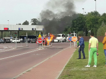 В пункте пропуска Варшавский мост- Тересполь сгорели два автомобиля...