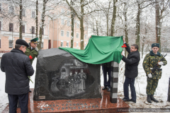 Памятный камень "Воинам-пограничникам" открыли сегодня в центральной части Гомеля.