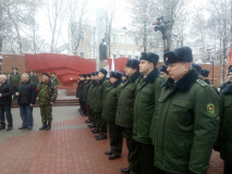 Памятный камень "Воинам-пограничникам" открыли сегодня в центральной части Гомеля.