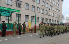 В Брестской пограничной группе состоялось увольнение в запас солдат и сержантов, выслуживших установленные сроки
