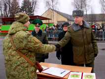 11 декабря 2021 года пограничники-новобранцы  Лидского пограничного отряда приняли Военную присягу...