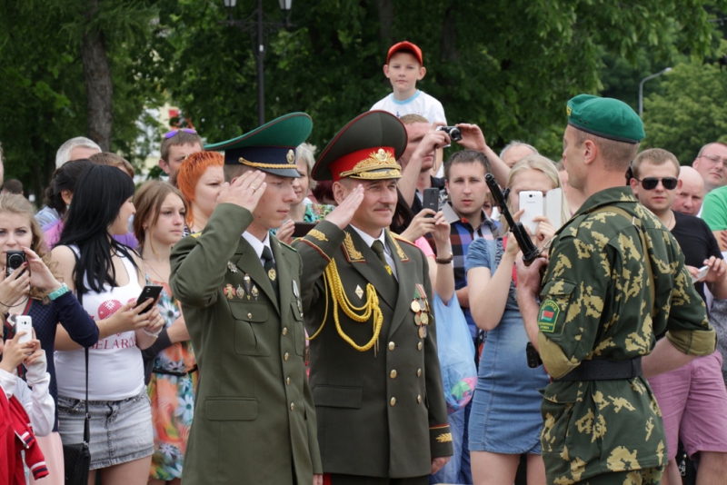 Полоцкое молодое пополнение приняло Военную присягу